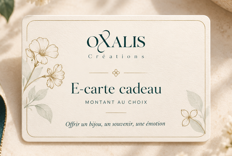 E-carte cadeau Oxalis Créations