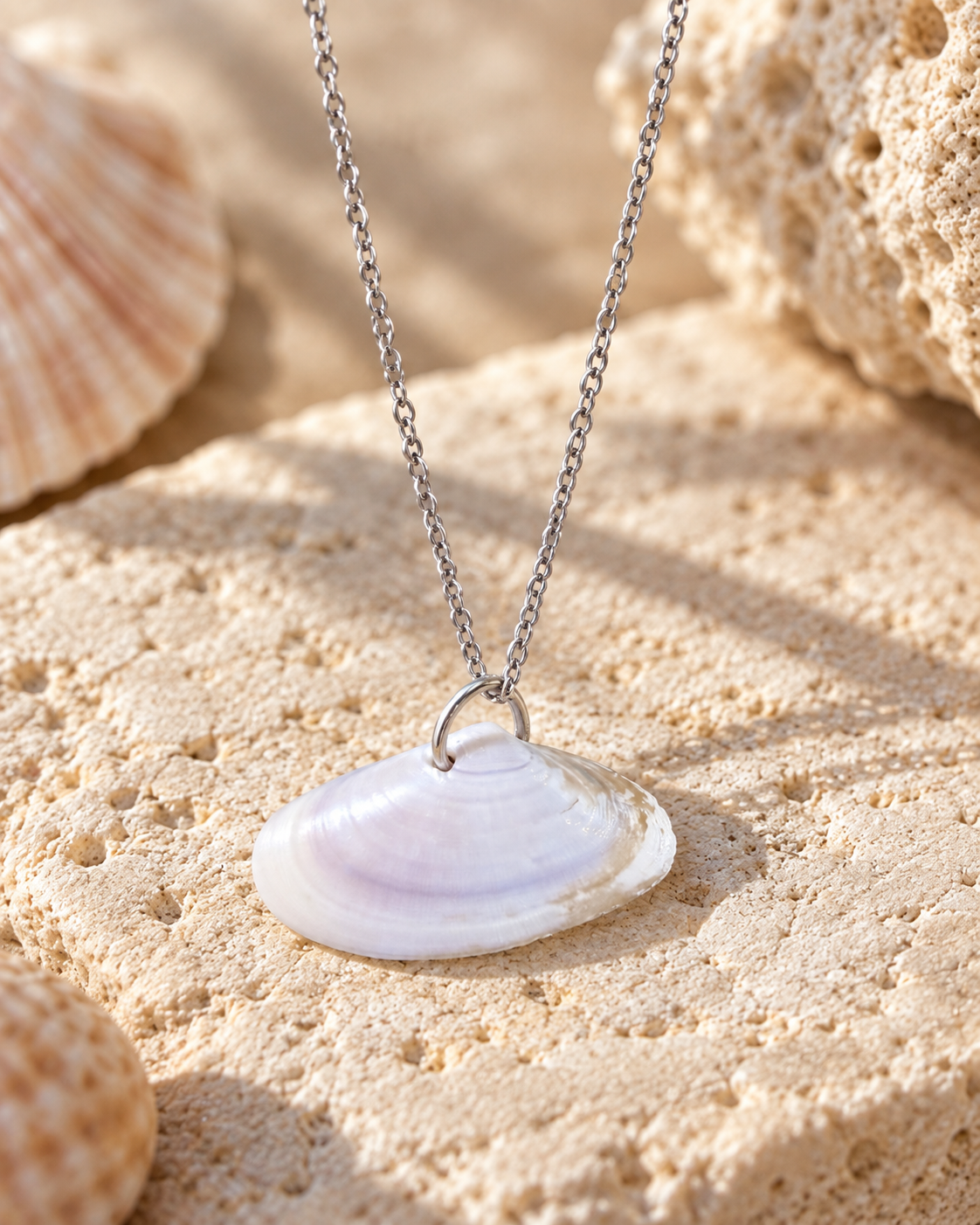 Collier Olive de mer — ambiance marine